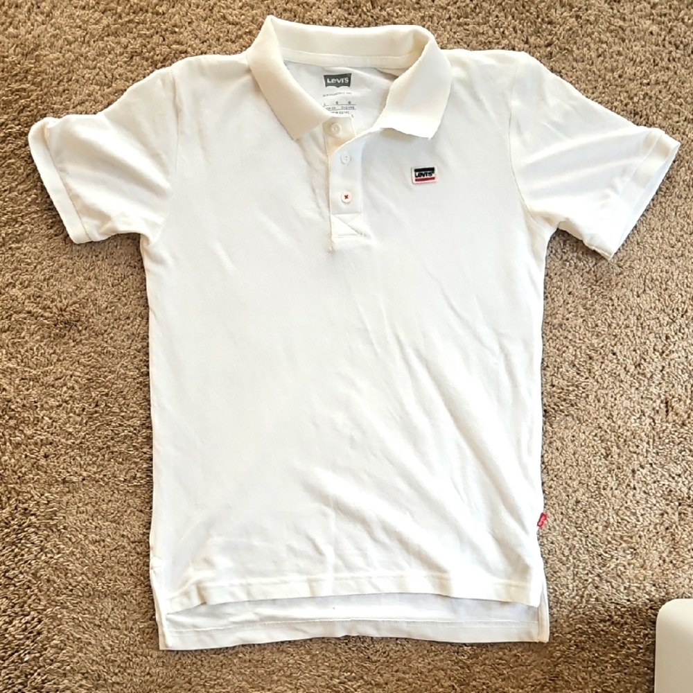 Levi's Kids Polo Shirt in White, Sz L